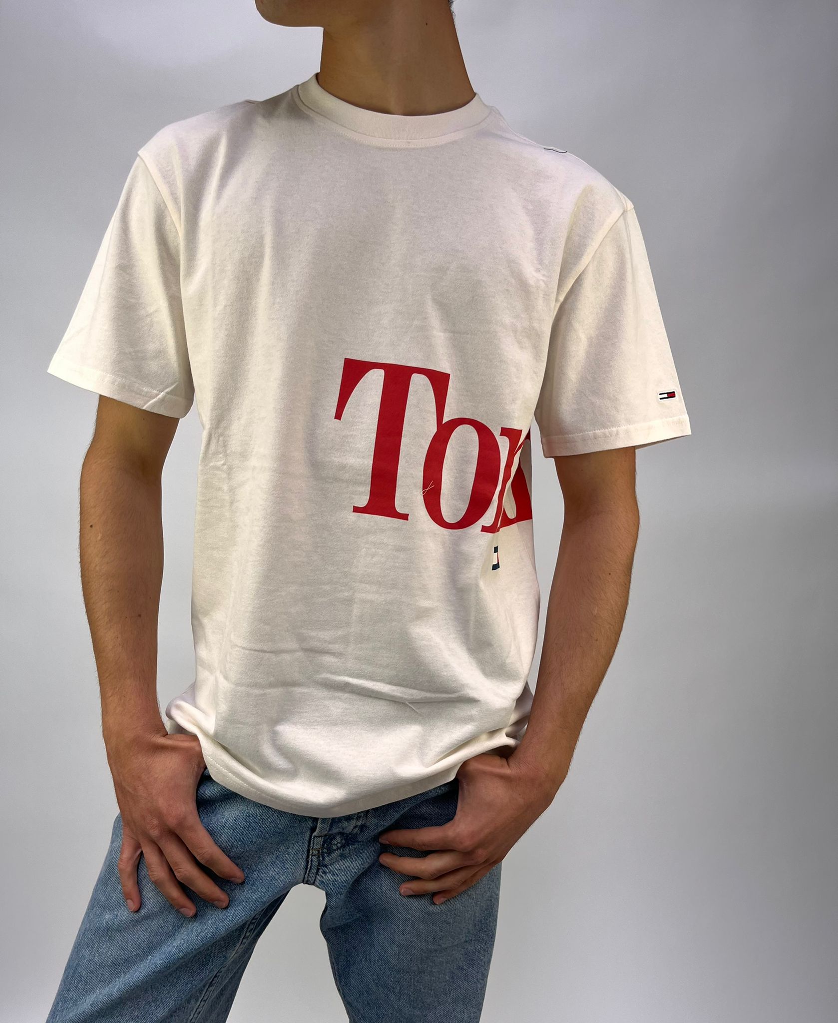 Tommy Hilfiger Polo Bianco XS MODA DONNA Camicie & T-shirt Polo Stampato sconto 57% 