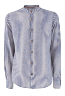 CAMICIA A RIGHE IN LINO