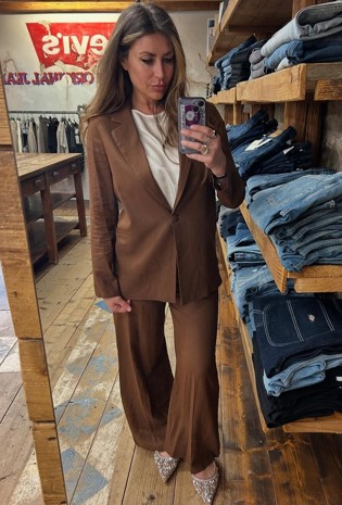 EUDOLAH Giubbotto Donna In Pile A Quadri Con Cerniera E Collo Alto Giacca Senza Maniche Casual Per Inverno(S,Blu