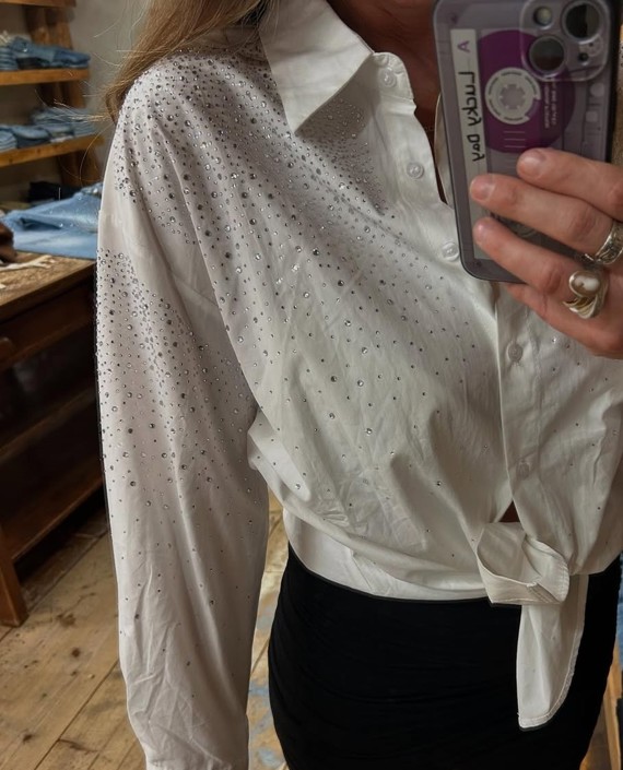 CAMICIA STRASS